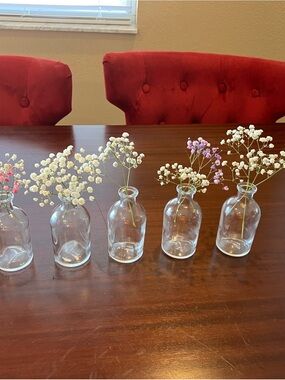 Set of 5 mini vases